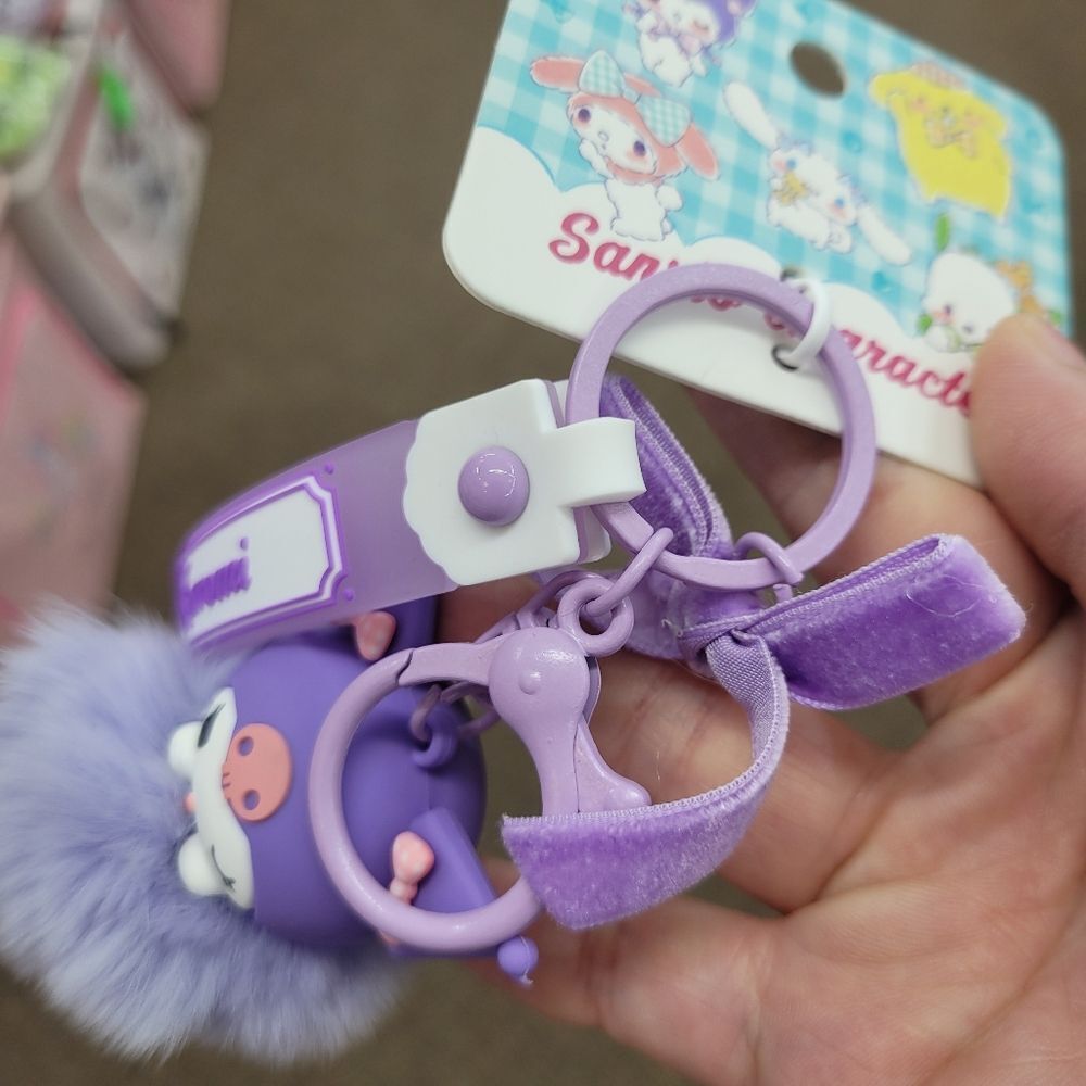 Brand New Sanrio Kuromi Flurry Keychain - Picture 8 of 9